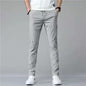 Men's Drawstring Thin Casual Trousers – Korean Style Loose-Fit Straight Sweatpants for Comfort and Style.