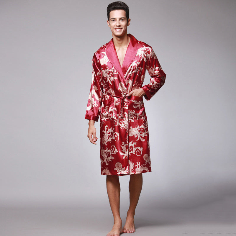 Luxurious Men's Silk Robe