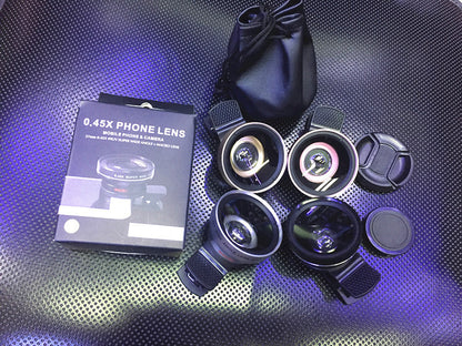 0.45X Wide-Angle Lens for Mobile and DSLR Cameras