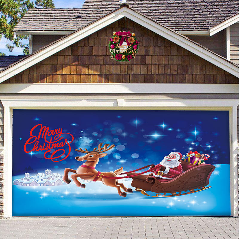 Christmas Garage Door Hanging Cloth