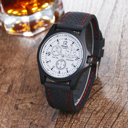 Black & White Sports Quartz Watch for Men and Women