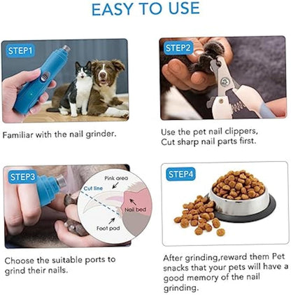 Electric Pet Nail Grinder & Polisher for Dogs – Ultimate Claw Trimmer