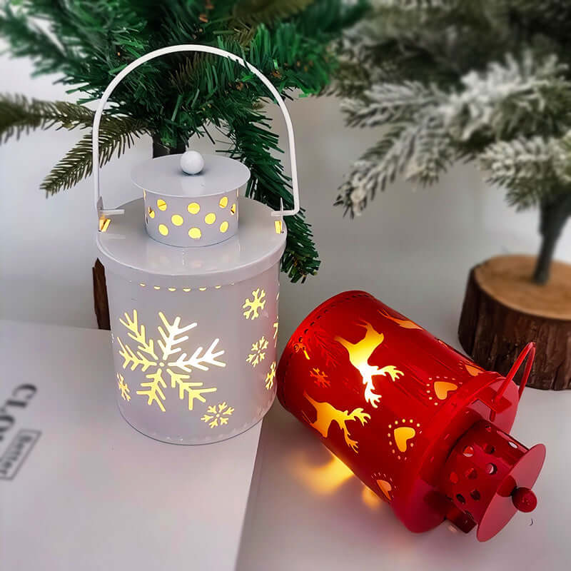 Nordic LED Candle Lanterns – Creative Holiday Decor