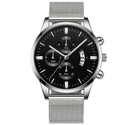 Men’s Luxury Business Quartz Watch with Mesh Band