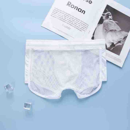 Classic Loose Arrow Breathable Mesh Boxer Shorts for Men