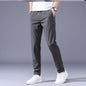 Men's Drawstring Thin Casual Trousers – Korean Style Loose-Fit Straight Sweatpants for Comfort and Style.