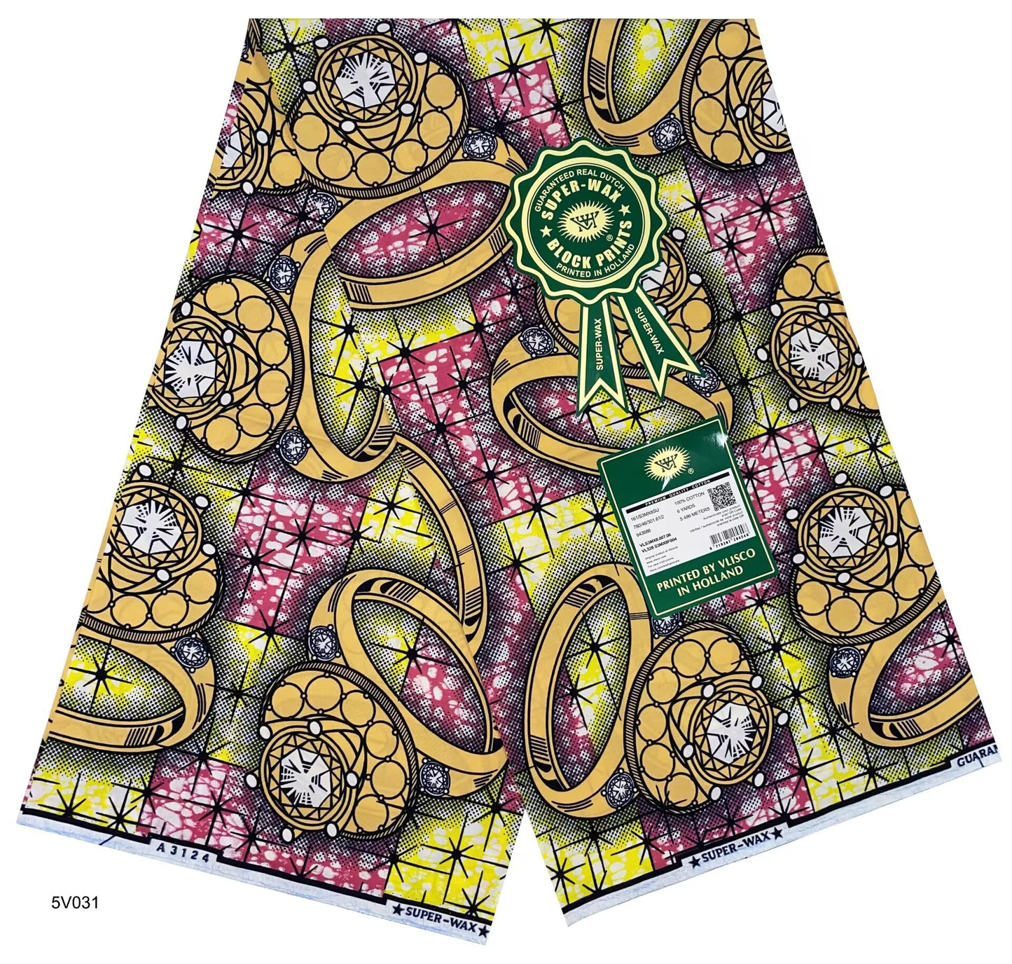 Printed Super Wax Fabric African