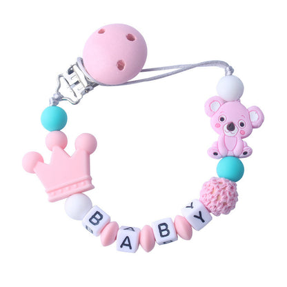 Baby silicone pacifier chain