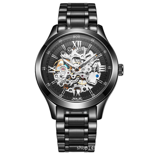 Angela Men's Automatic Mechanical Watch - BOS Hollow Design