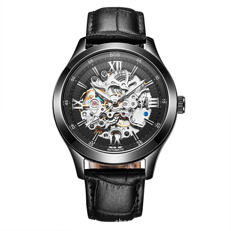 Angela Men's Automatic Mechanical Watch - BOS Hollow Design