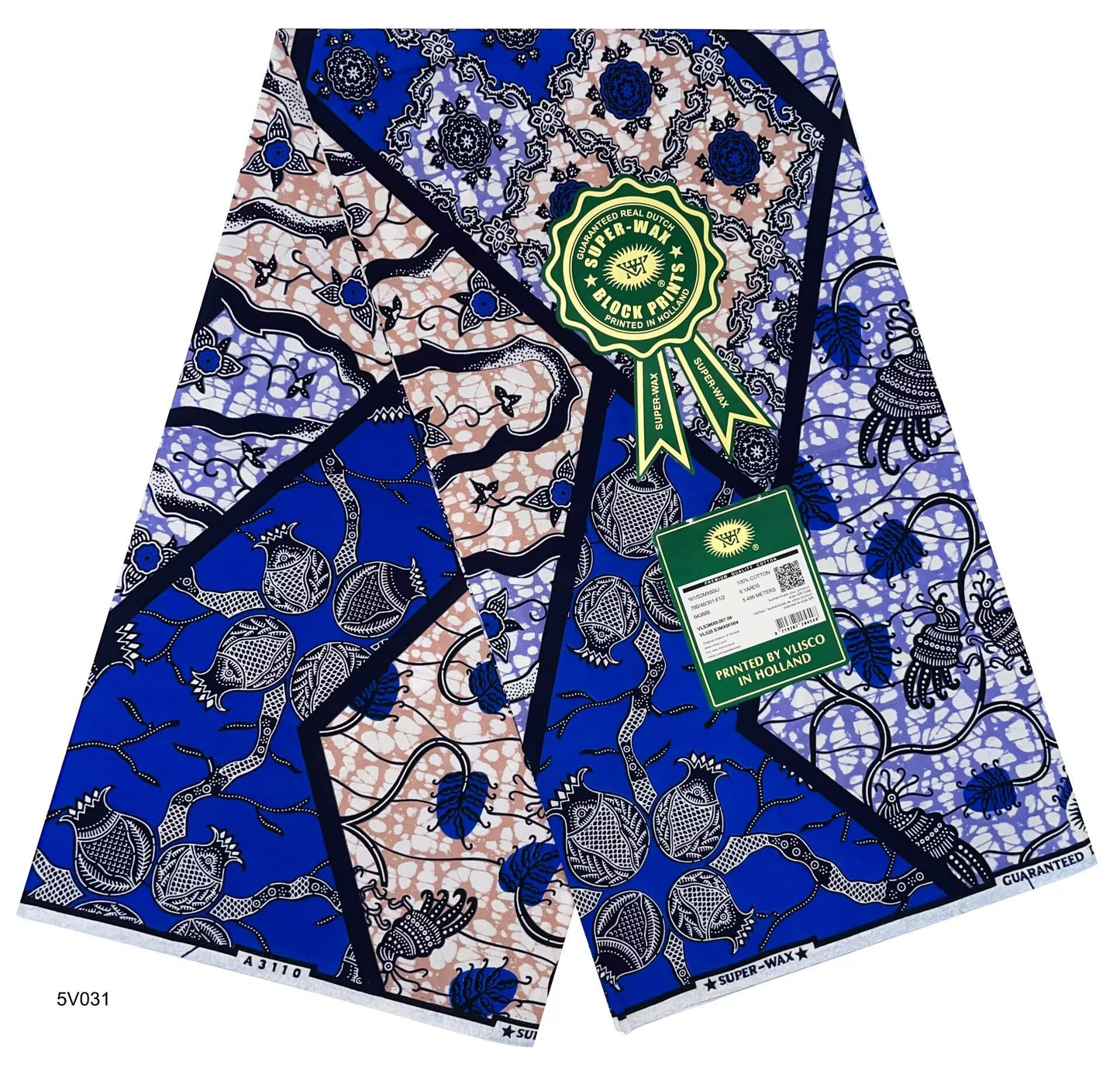 Printed Super Wax Fabric African