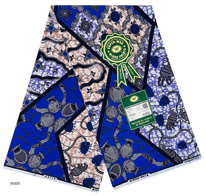 Printed Super Wax Fabric African