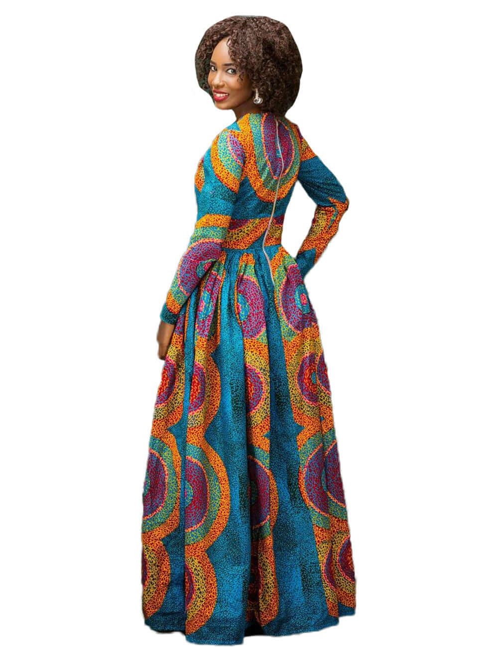 Fashion African Ethnic Digital Print Dress