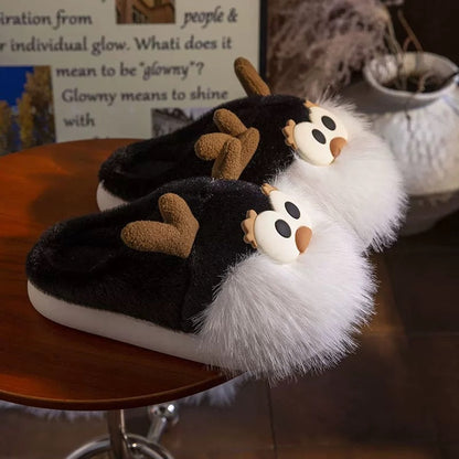 Plush Bearded Dragon Cotton Slippers