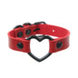 Punk Couple's Heart Hollow Leather Bracelet