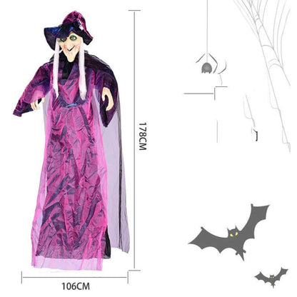 Halloween Voice-Activated Witch Ghost Toy for Outdoor Decor