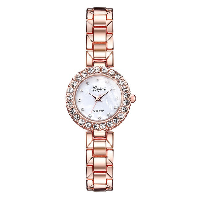 Luxury Women's Bangle Watch Set – Fashionable Bracelet Wristwatch with Quartz Movement