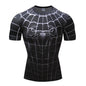 Black Spider Design Fitness T-Shirt