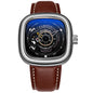 Hot Blast Dunk Fashion Automatic Mechanical Watch – Men's Hollow Square Dial Design