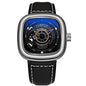 Hot Blast Dunk Fashion Automatic Mechanical Watch – Men's Hollow Square Dial Design