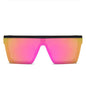 Trendy Big Box Retro One-Piece Sunglasses for Men and Women