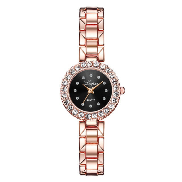 Luxury Women's Bangle Watch Set – Fashionable Bracelet Wristwatch with Quartz Movement