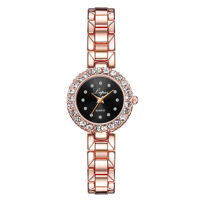 Luxury Women's Bangle Watch Set – Fashionable Bracelet Wristwatch with Quartz Movement