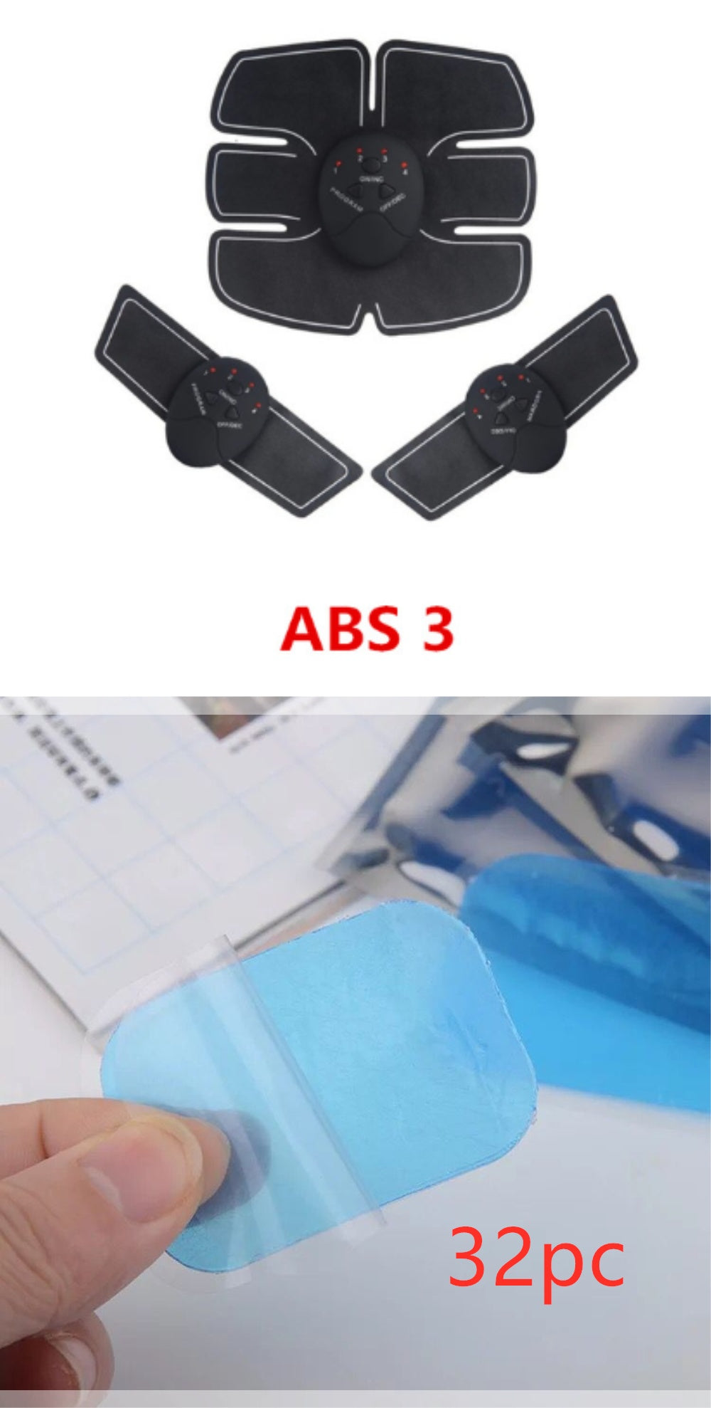 Smart Rechargeable Abdominal Patch Set