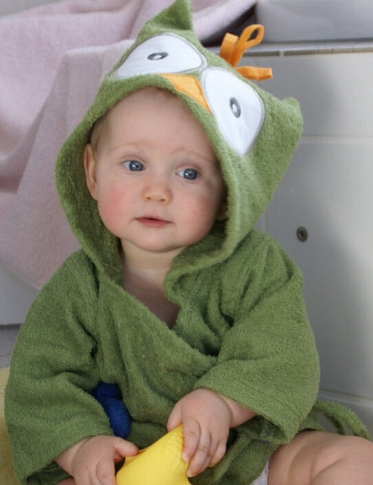 Cartoon Animal Hooded Baby Bath Towels – Soft Cotton Bathrobes for Children