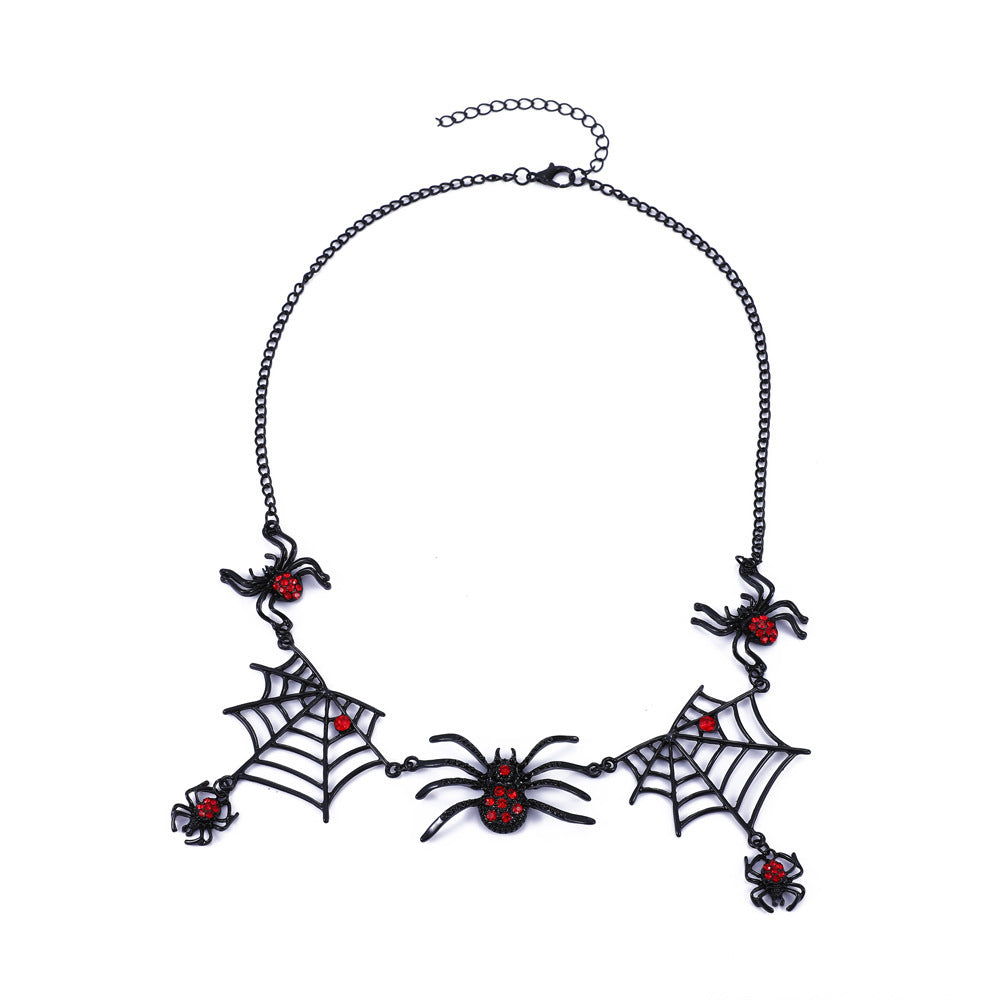 Halloween Spider & Web Clavicle Necklace - PureSelect