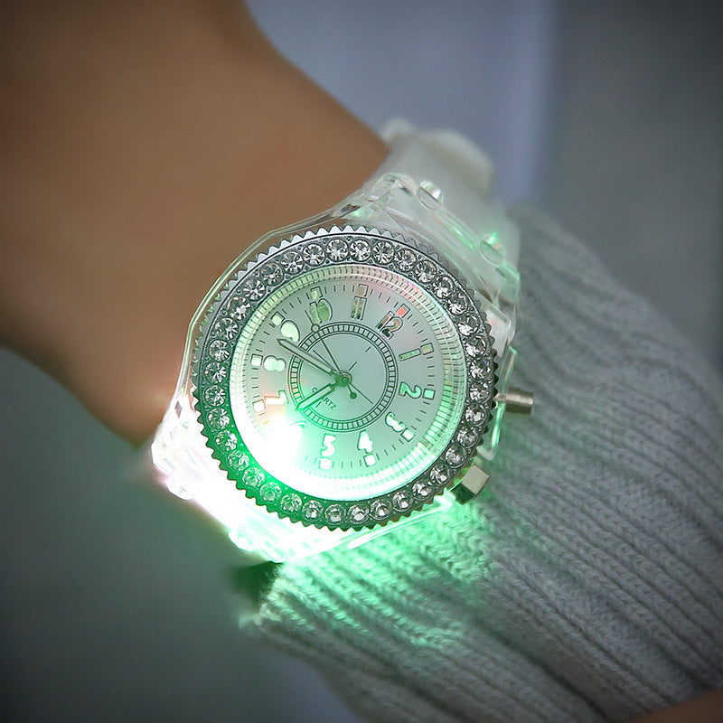 Trendy LED Harajuku Silicone Jelly Watches for Couples