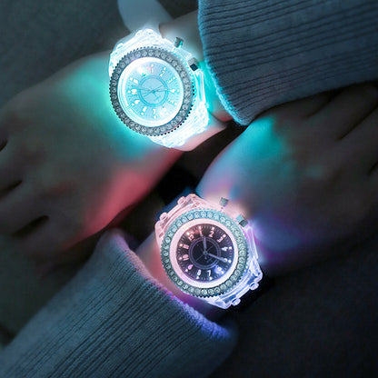 Trendy LED Harajuku Silicone Jelly Watches for Couples