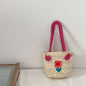 Children's Straw Handmade Knitted Messenger Bag