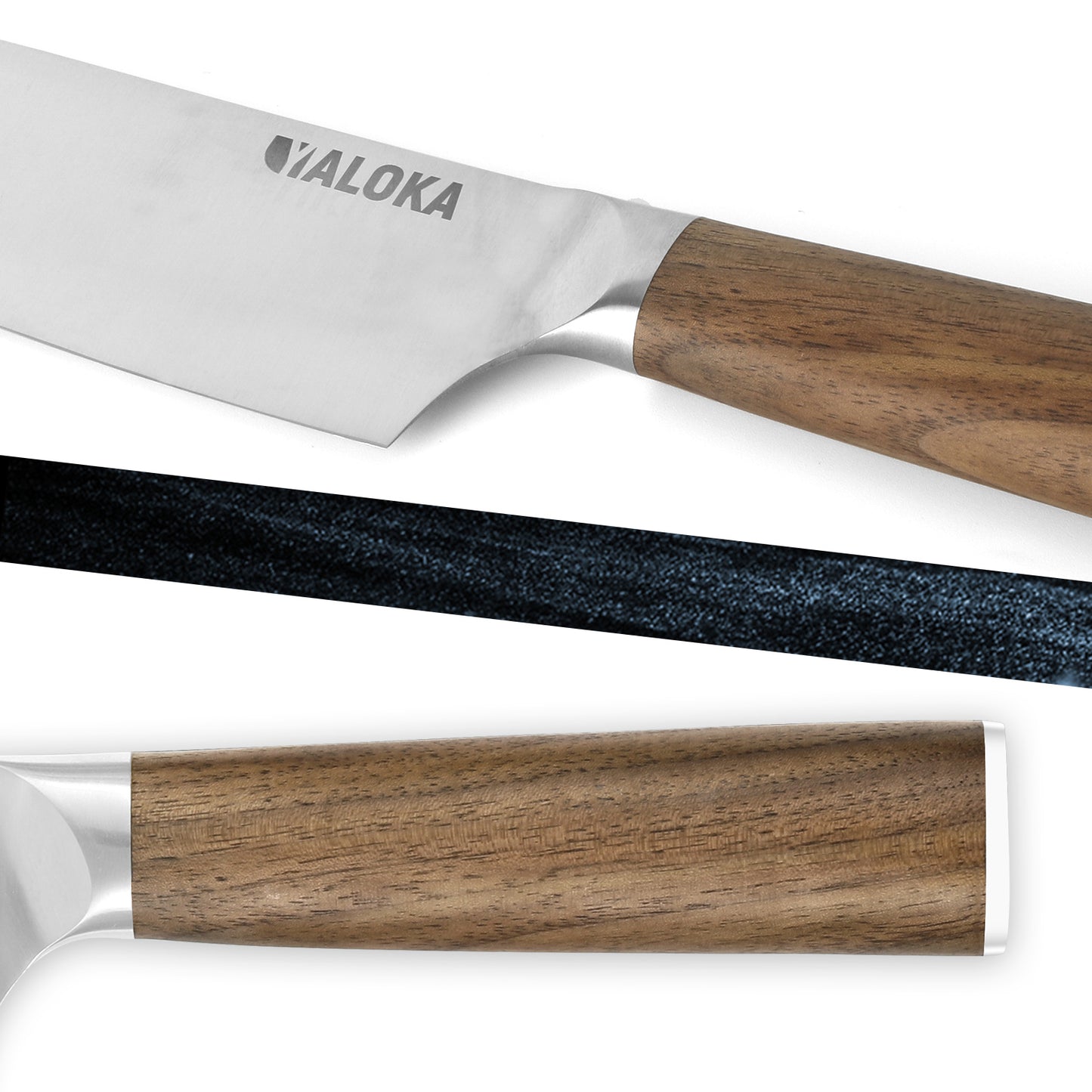 8-Inch Professional Japanese Chef Knife - Ultra Sharp Gyuto with Natural Wood Handle - PureSelect