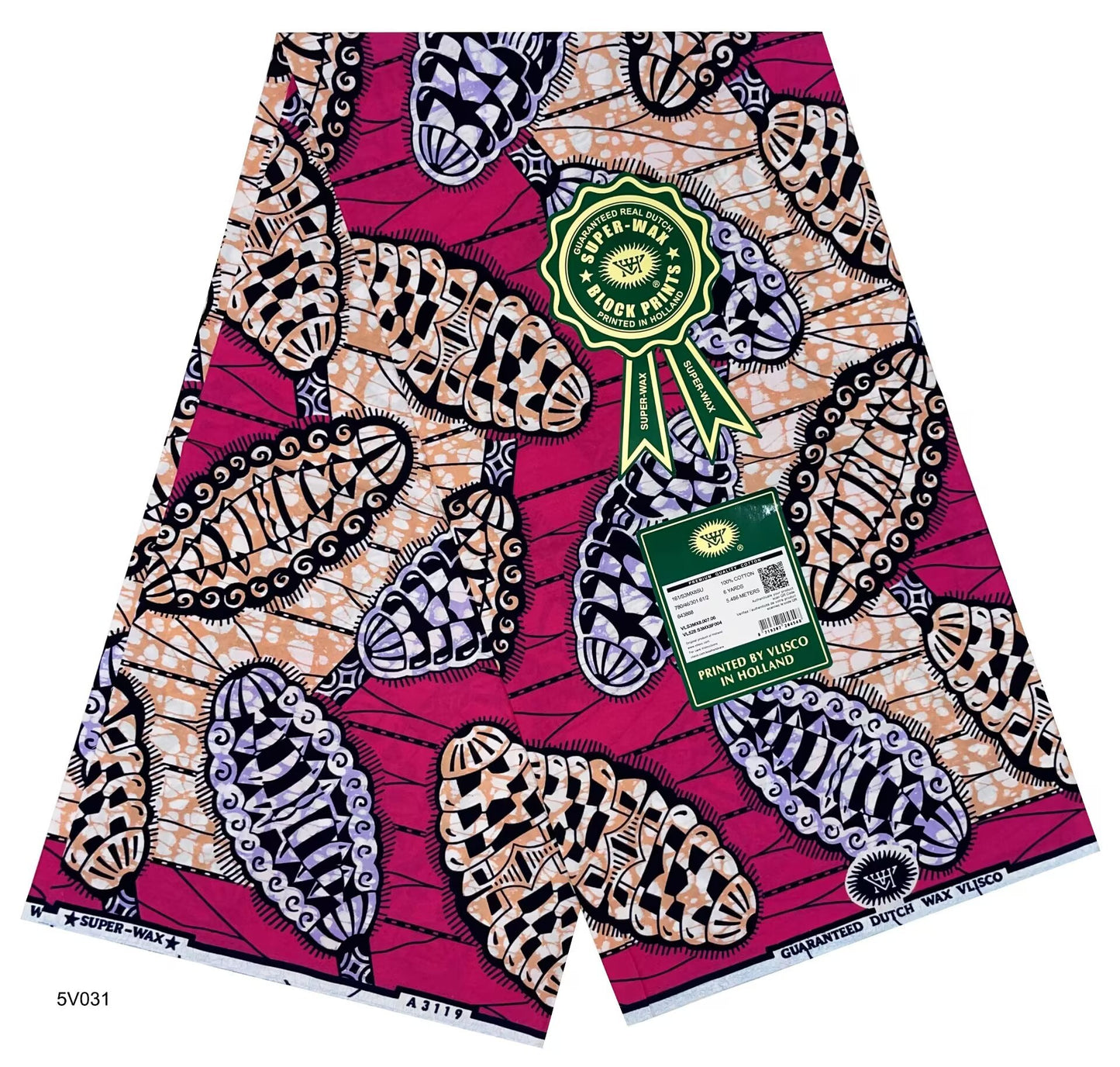 Printed Super Wax Fabric African