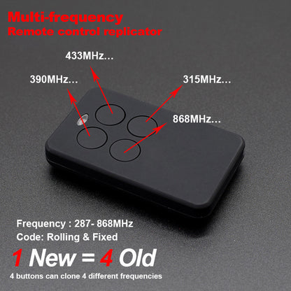 Multi-frequency Garage Door Duplication Remote