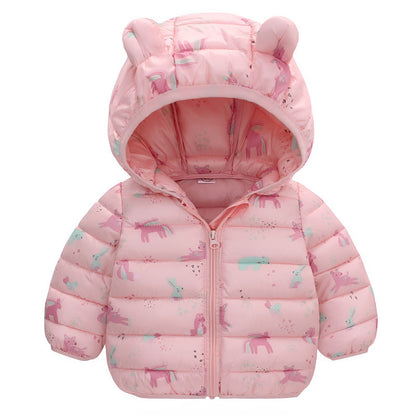 Winter Baby Cotton Coat Thickened Baby Quilt Coat Children's Clothing