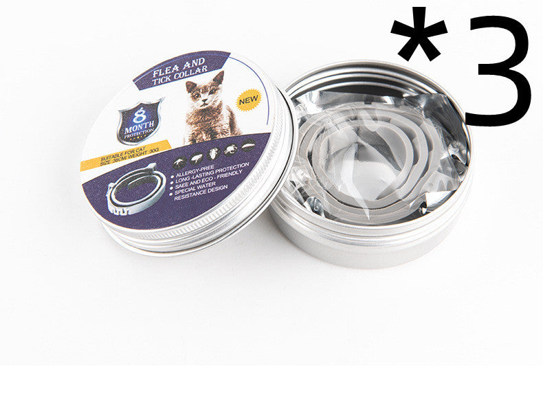 Adjustable Insect Repellent Collar for Cats and Dogs