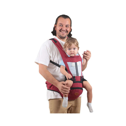 Ergonomic Baby Hip Seat Carrier with Adjustable Straps and Storage