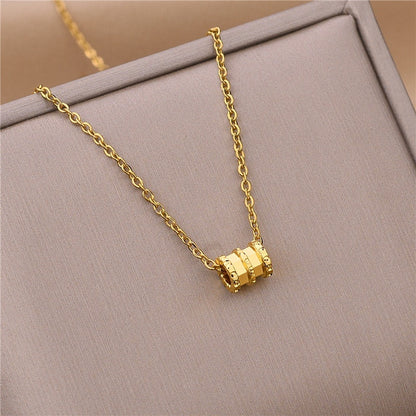 Small Waist Necklace Women's Gold-plated Short Clavicle Chain All-match Instafamous Pendant