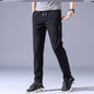 Men's Drawstring Thin Casual Trousers – Korean Style Loose-Fit Straight Sweatpants for Comfort and Style.