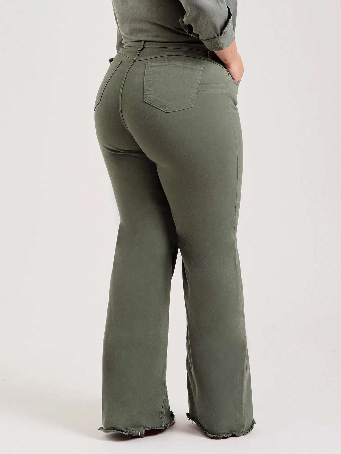 Slim Fit Stretch Flared Pants - PureSelect