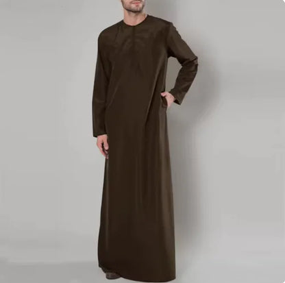 Men's Islamic Long Sleeve Kurta Robe - PureSelect