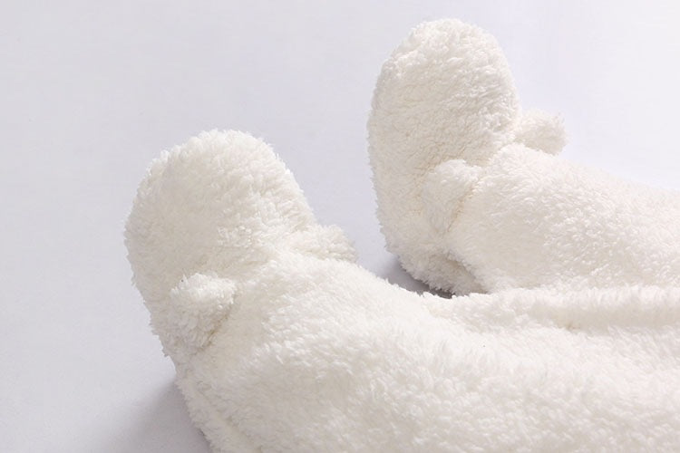 Thick Cotton Padded Lamb Suit for Newborns