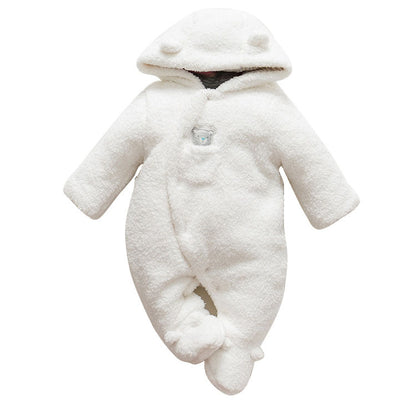 Thick Cotton Padded Lamb Suit for Newborns