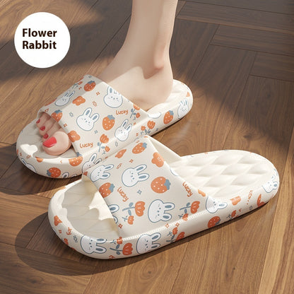 Women's Summer Cute Cartoon Printed Home Slippers