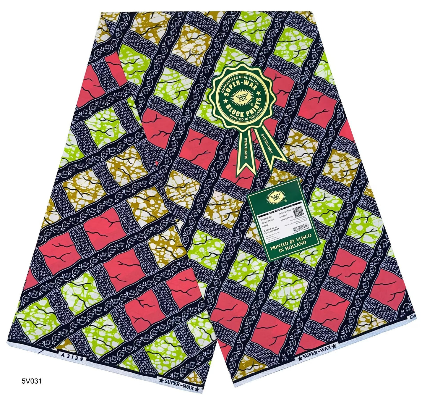 Printed Super Wax Fabric African