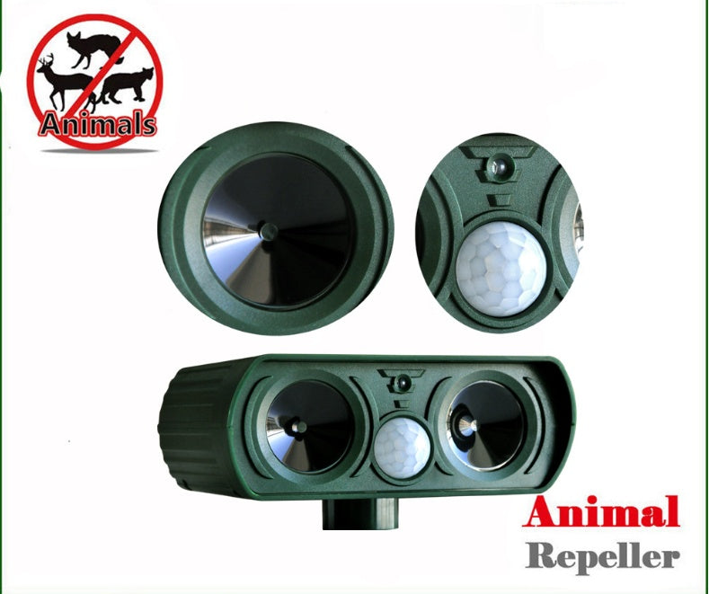 Solar Powered Ultrasonic Animal Repeller