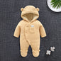 Thick Cotton Padded Lamb Suit for Newborns