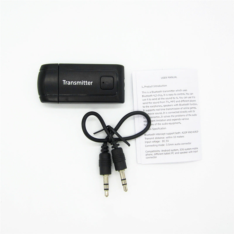 Audio Bluetooth Transmitter Wireless Audio Converter With Mute